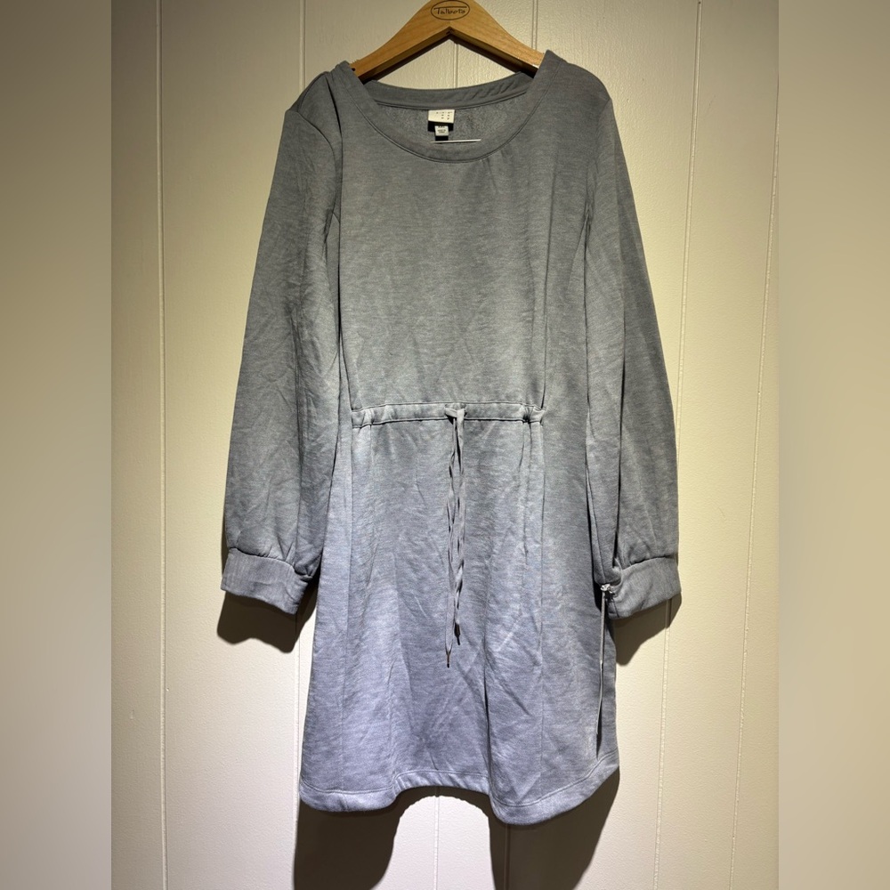 NWT a new day grey sweatshirt dress XXL